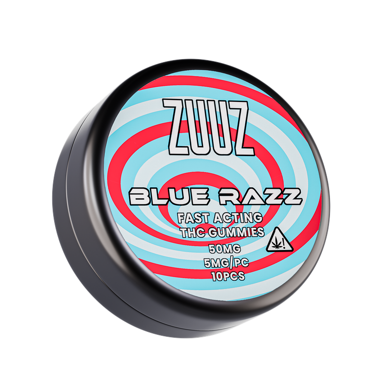 ZuuZ Blue Razz Gummies 10 pk