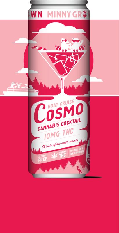Minny Grown Beverage - Boat Cruise Cosmo | Cannabis Cocktail