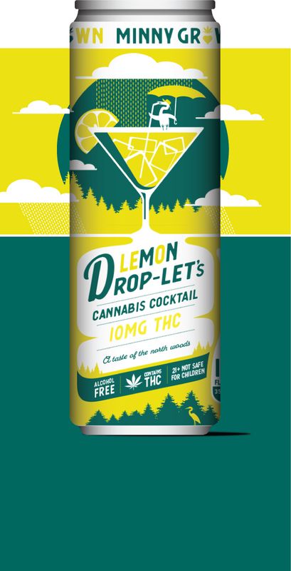 Minny Grown Beverage - Lemon Drop-Let's | Cannabis Cocktail 10mg/THC