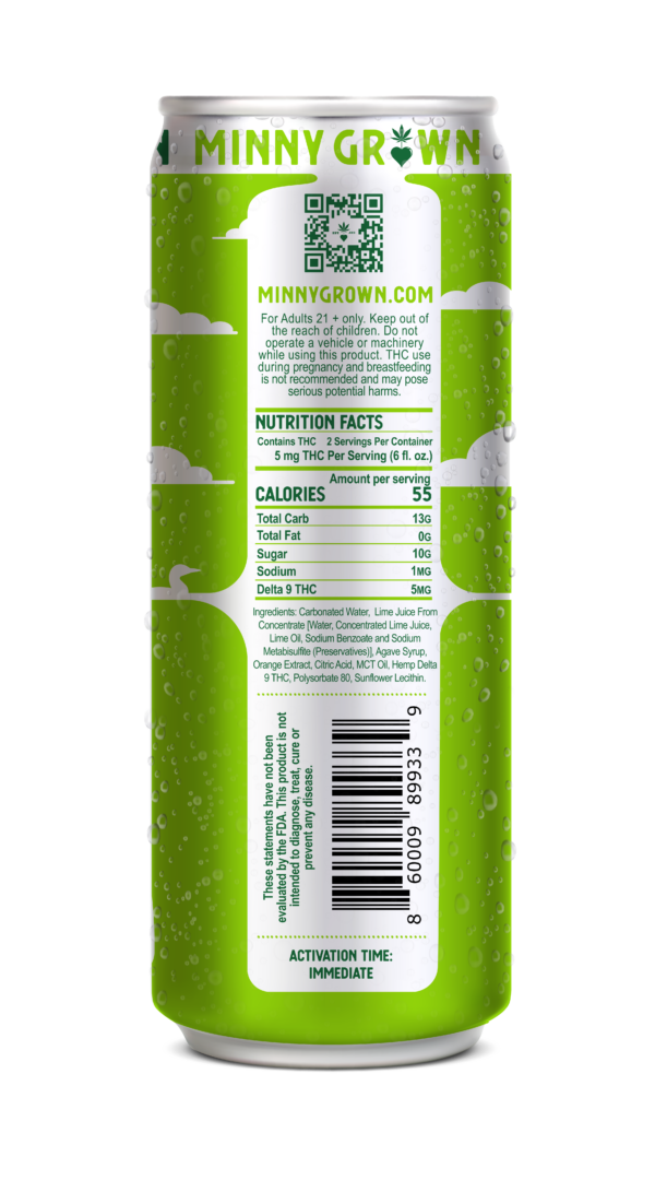 Minny Grown Beverage - Ohhhh My... Minnarita | Cannabis Cocktail 10mg/THC