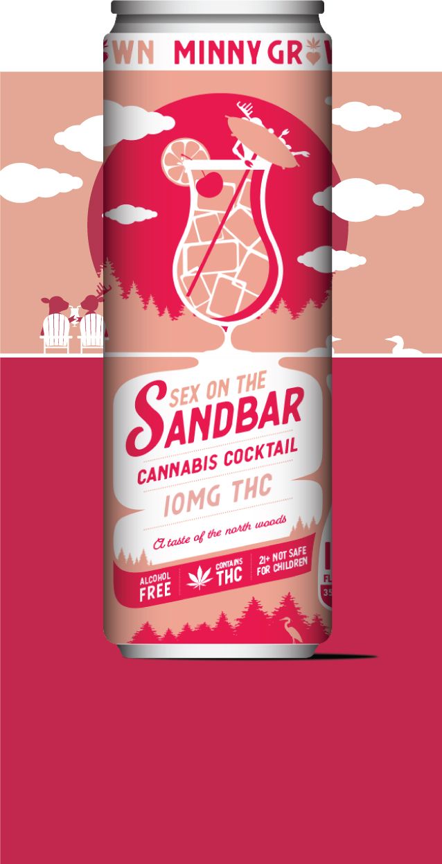 Minny Grown Beverage - Sex on the Sandbar | Cannabis Cocktail