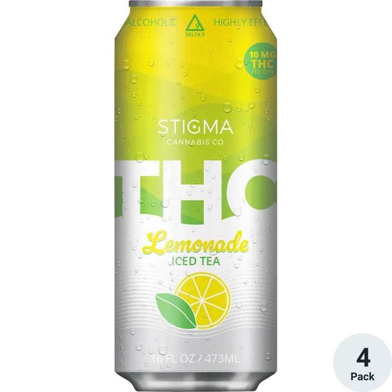 Stigma THC 10mg Lemonade Iced Tea-16oz Cans zoom Stigma THC 10mg Lemonade Iced Tea
