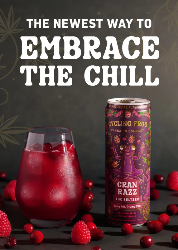 Cycling Frog Cran Razz THC Seltzer