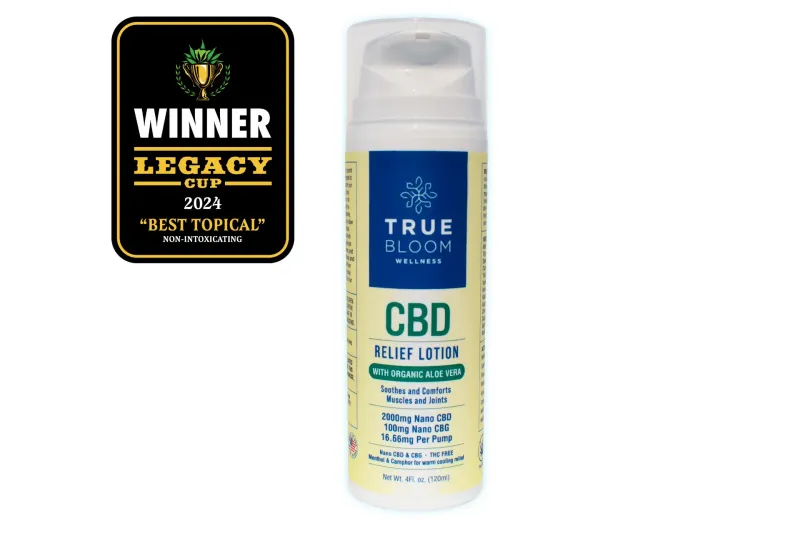 True Bloom Relief CBD Lotion Topical *Award Winning*
