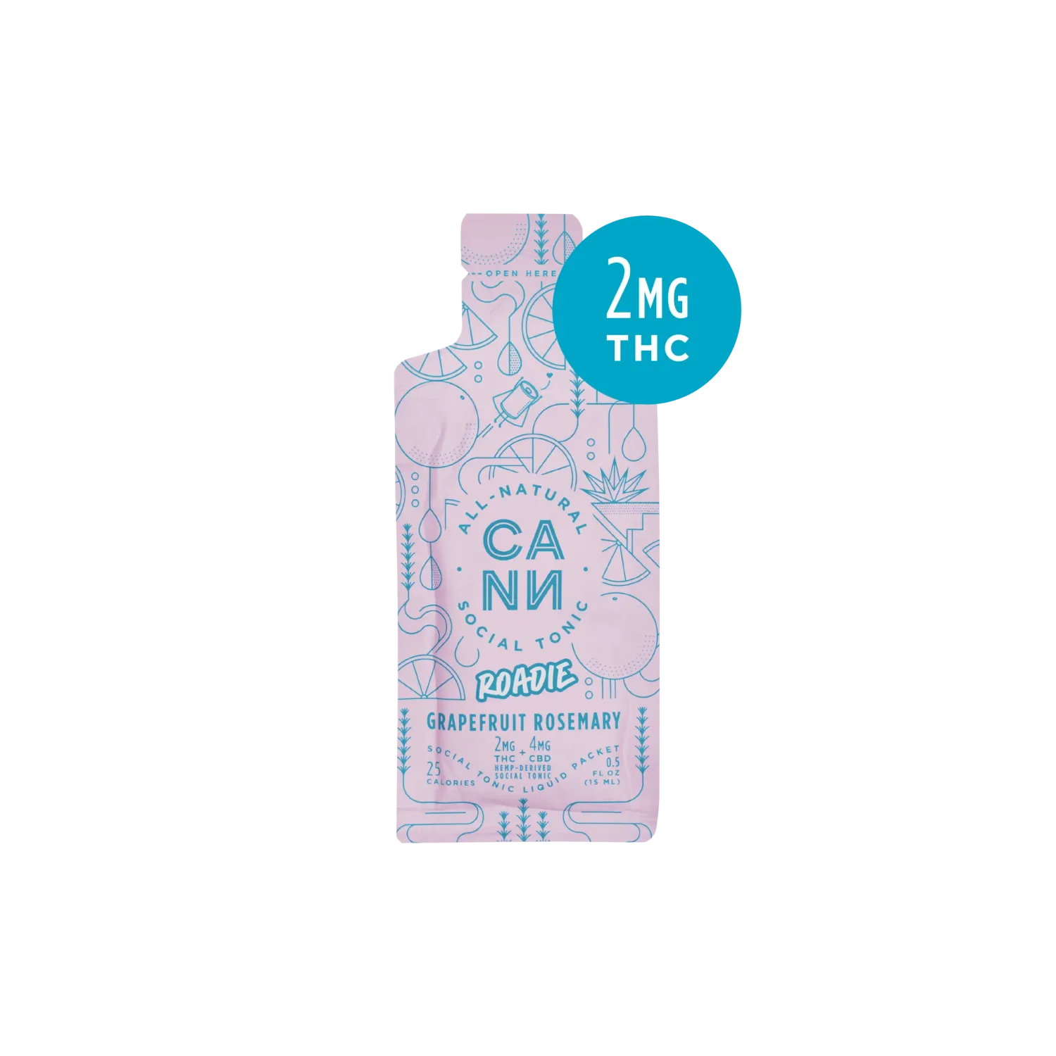 CANN Roadie Grapefruit Rosemary - Social tonic liquid packet