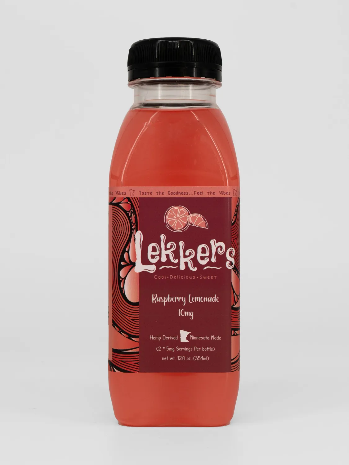 Lekkers | 10mg D9 THC Drink | 12oz Raspberry Lemonade