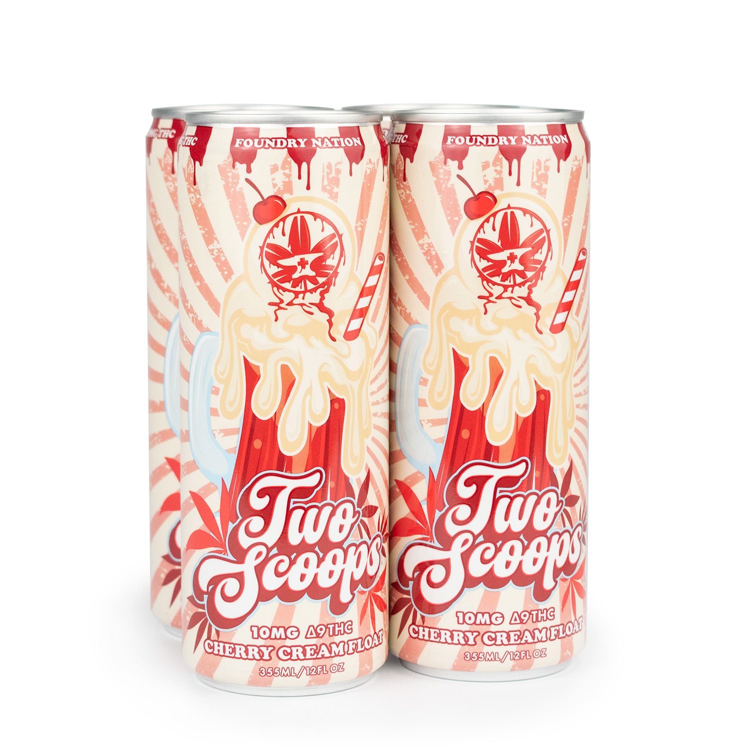 Foundry Nation Two Scoops – Cherry Cream Float 10mg THC