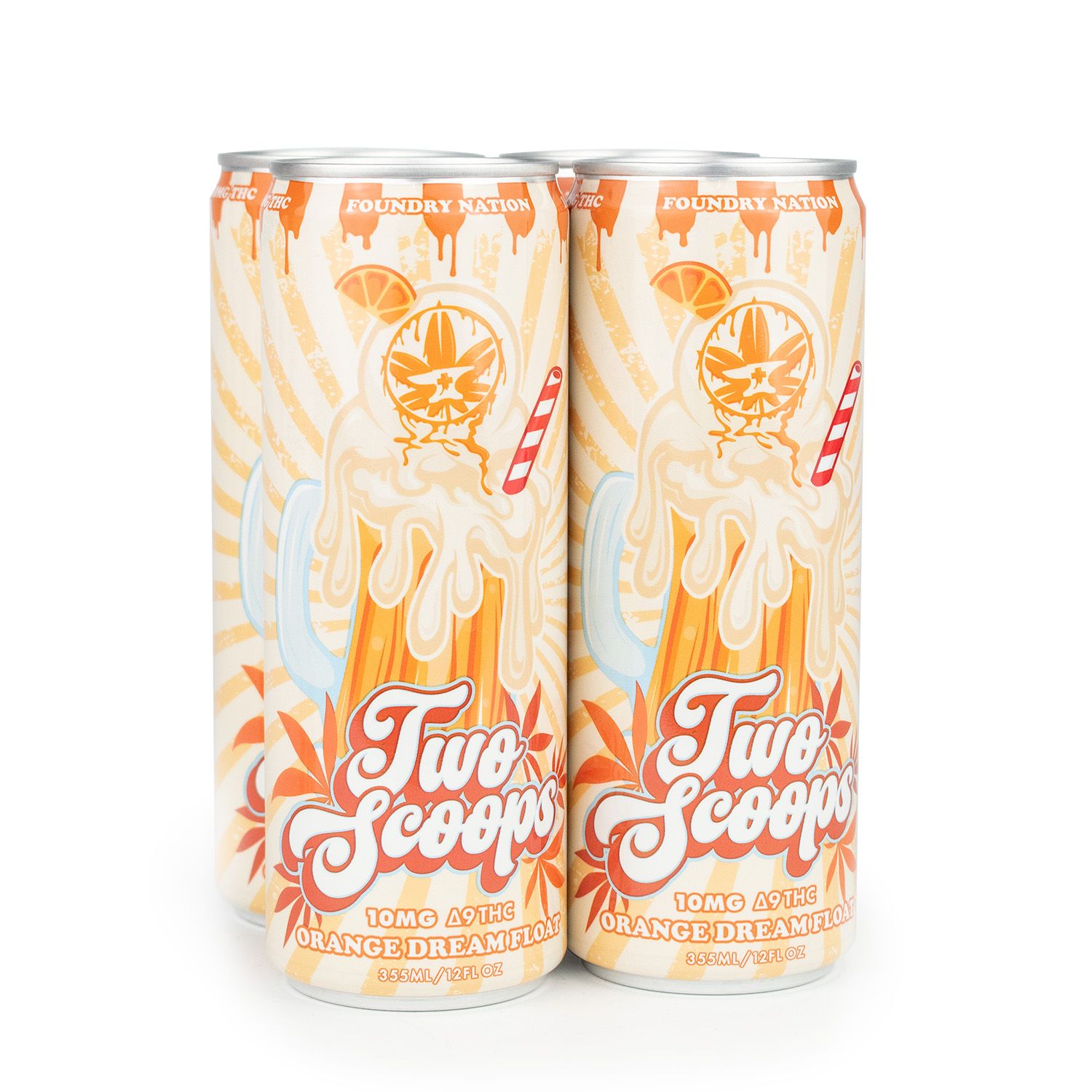 Foundry Nation Two Scoops – Orange Dream Float 10mg THC