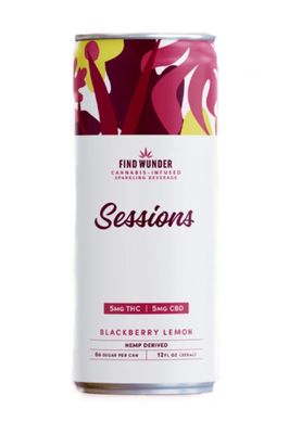 Find Wunder Blackberry Lemon Session 5mg THC 5mg CBD 12oz cans