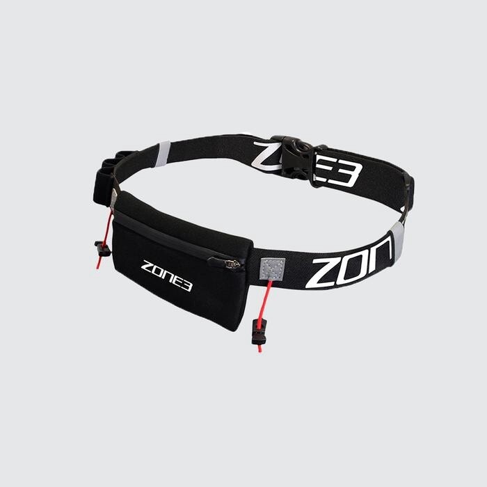 ENDURANCE NUMBER BELT WITH NEOPRENE FUEL POUCH AND ENERGY GEL STORAGE
