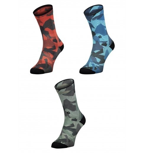 SCOTT TRAIL CAMO MAP CREW SOCK