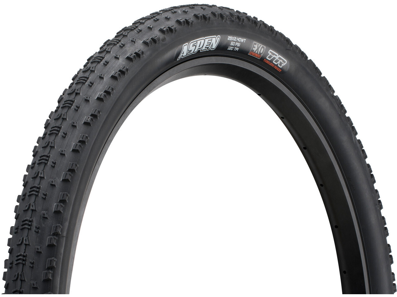 Maxxis Aspen MTB Tyre  WT EXO TR 29X240 120TPI K