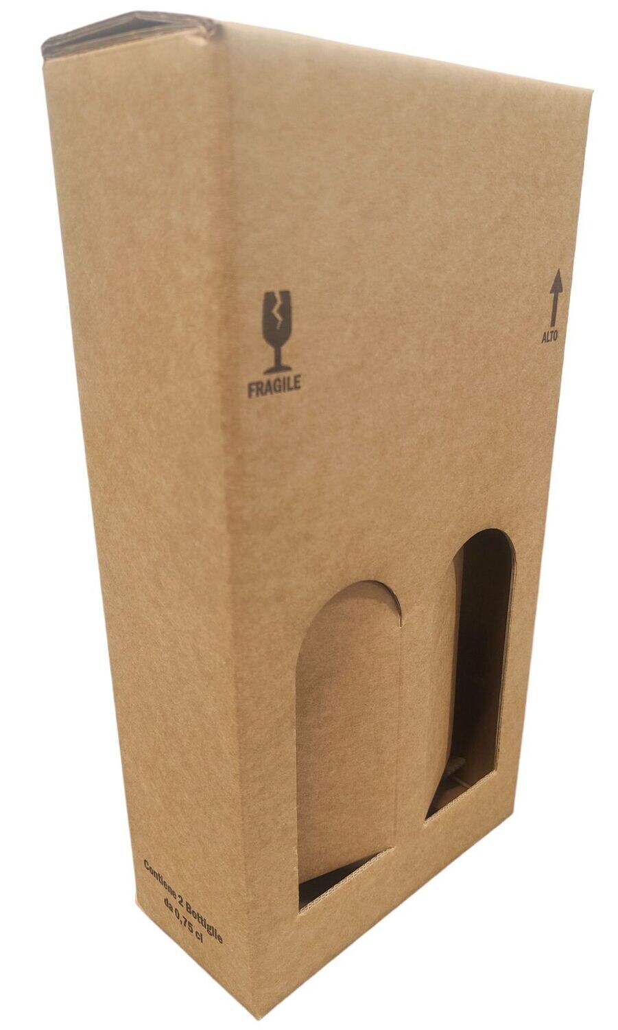 20 PZ VALIGETTA 2 BOTTIGLIE PER VINO 750 ml AVANA