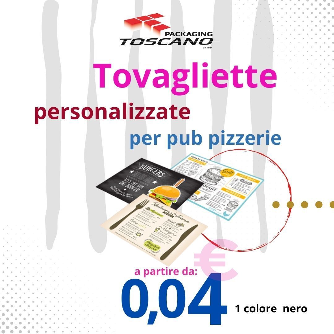 TOVAGLIETTE A3 PERSONALIZZATE 4 COLORI