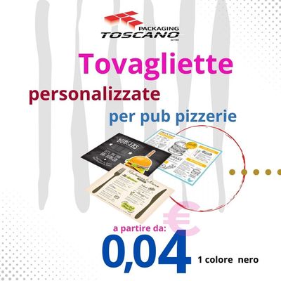 TOVAGLIETTE A3 PERSONALIZZATE 1 COLORE B/N
