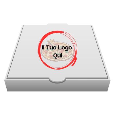 SCATOLA PORTA PIZZA 33x33x3 PERSONALIZZATA SCATOLA PORTA PIZZA 33x33x3 PERSONALIZZATA
