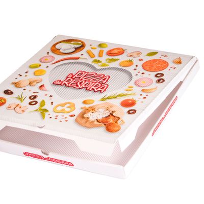 SCATOLA PORTA PIZZA 33x33x3,5 ONDA SCOPERTA PERSONALIZZATA