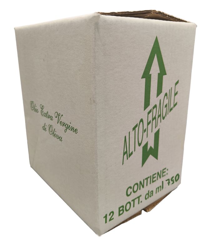 30 PZ SCATOLA DA 12 BOTTIGLIE DI OLIO DA 750 ML