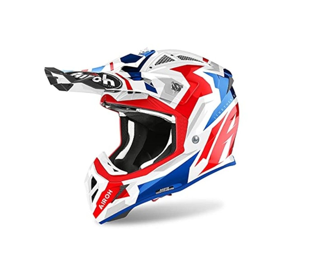 HJC AVIATOR ACE SWOOP RED/BLU GLOSS