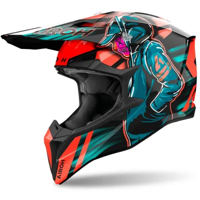 Casco Off-Road Airoh Wraaap Cyber Casco Off-Road Airoh Wraaap Cyber