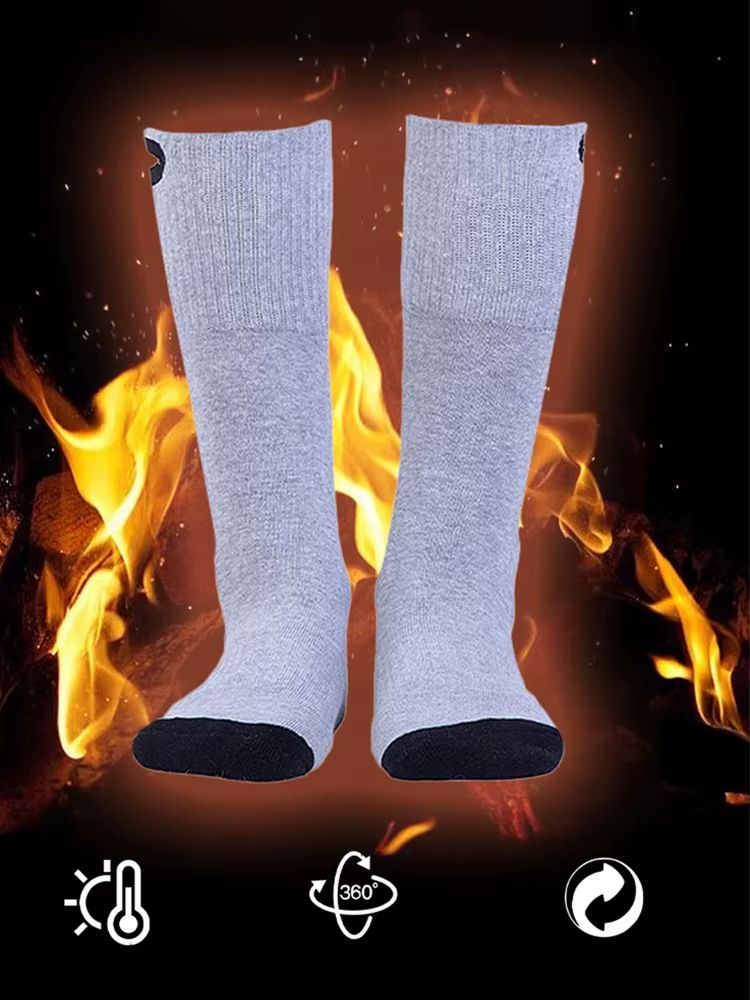 Electric Heated Socks – Battery Powered Warmth for Skiing, Hiking &amp; Winter Camping