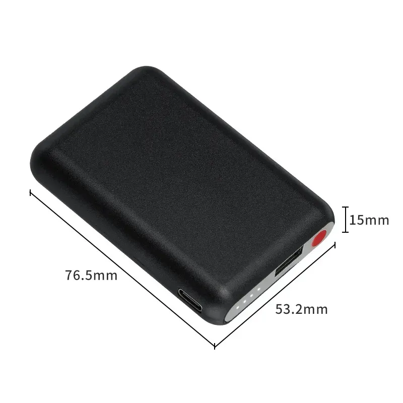 Battery Pack 5V 5000mAh, Portable Rechargeable Li-Polymer Power Bank for Heated Gloves, Clothes, Hats, and Winter Wear, Cooling Hats, Cooling Vests---Free Shipping
