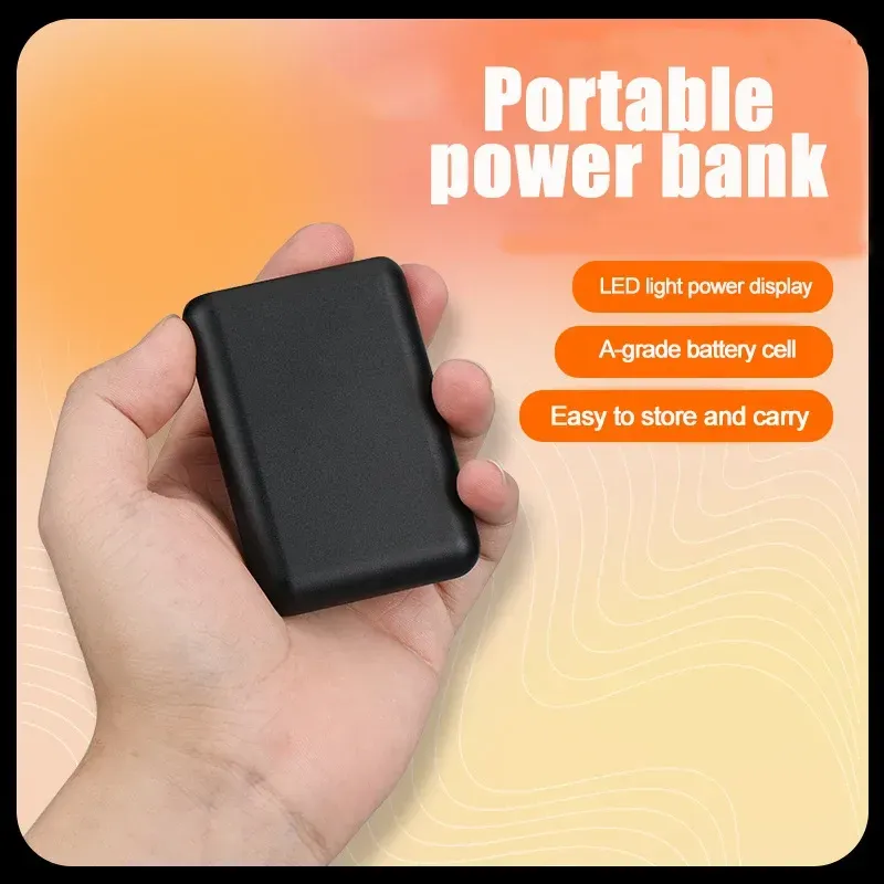 Battery Pack 5V 5000mAh, Portable Rechargeable Li-Polymer Power Bank for Heated Gloves, Clothes, Hats, and Winter Wear, Cooling Hats, Cooling Vests