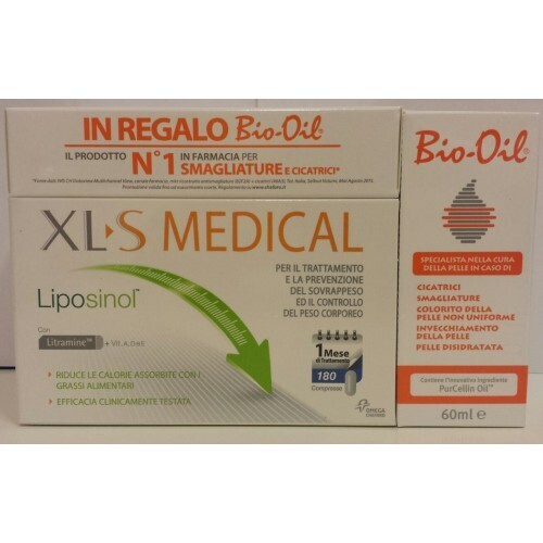 xls medical liposinol + bio oil 60ml OMAGGIO