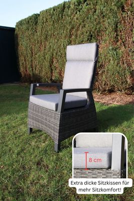 Kano Polyrattan-Gartenstuhl Kir-Royal-107-A-S Kano Polyrattan-Gartenstuhl Kir-Royal-107-A-S