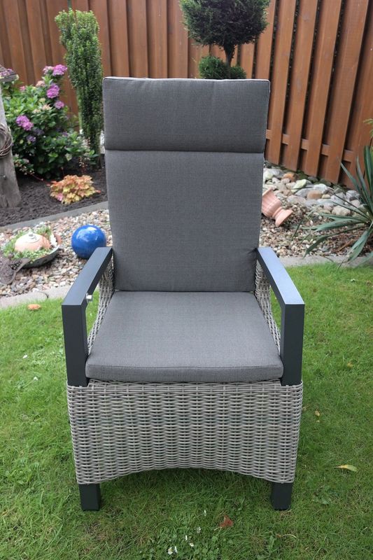 Kano Polyrattan-Gartenstuhl Kir-Royal-113-G-St