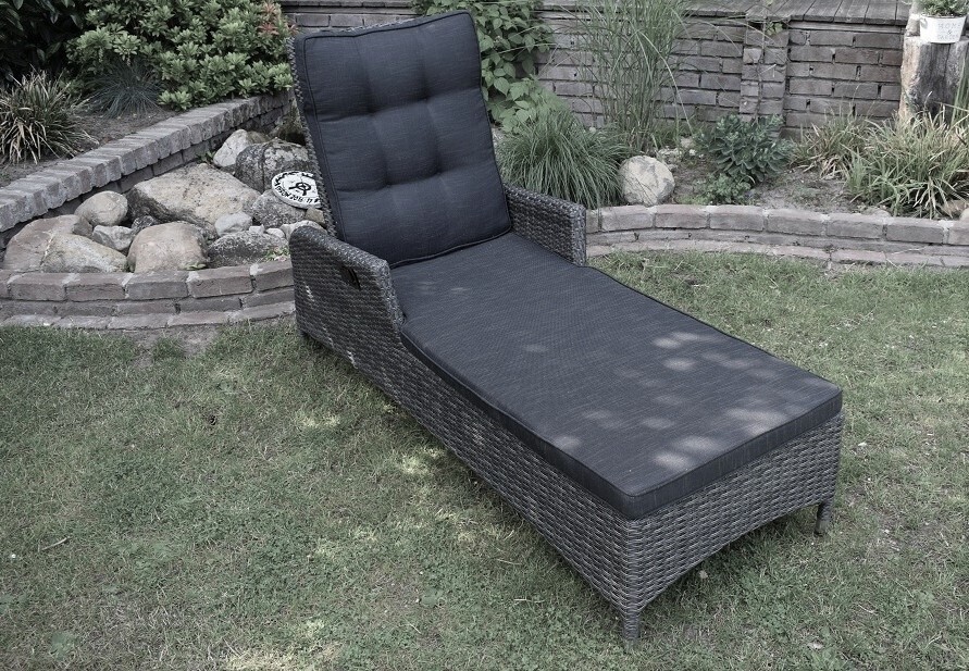 Kano Polyrattan-Gartenliege Kir-Royal-112-A-L