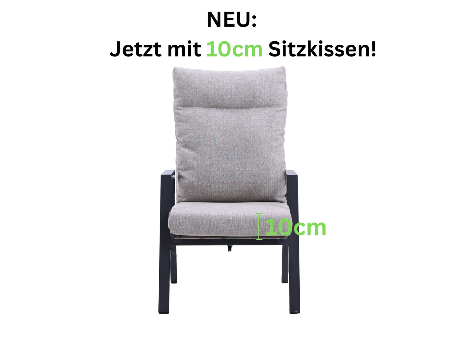 Kano Aluminium-Gartenstuhl Kir-Royal-129-B-XL Kano Aluminium-Gartenstuhl Kir-Royal-129-B-XL