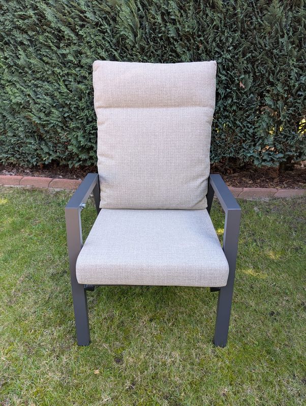 Kano Aluminium-Gartenstuhl Kir-Royal-129-B-XL Neuheit: Mit 10 cm Sitzkissenstärke !