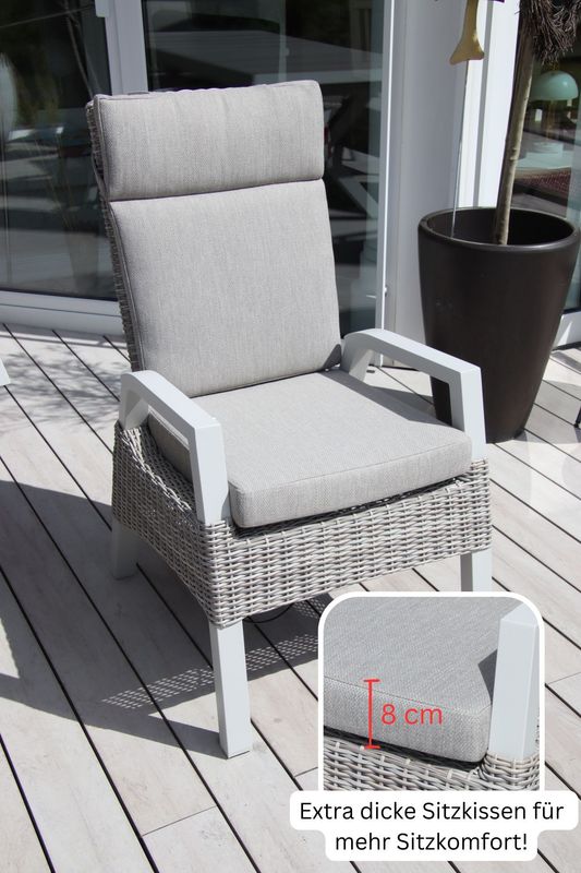 Kano Polyrattan-Gartenstuhl Kir-Royal-108