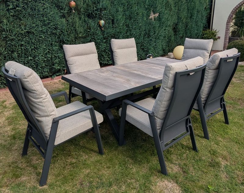 Gartenmöbelset Kir-Royal-129-B-XL Neuheit: Mit 10 cm Sitzkissenstärke !