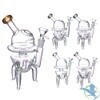 Dragon Glass Water Pipe Alien Robot Design With Diffused Downstem- 8 Inches