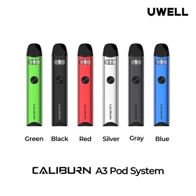Uwell CALIBURN A3 520mAh Pod System Starter Kit With Refillable 2ML Pod