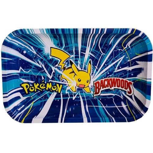 Backwoods Pokemon Pikachu Rolling Tray w/ Magnetic Lid