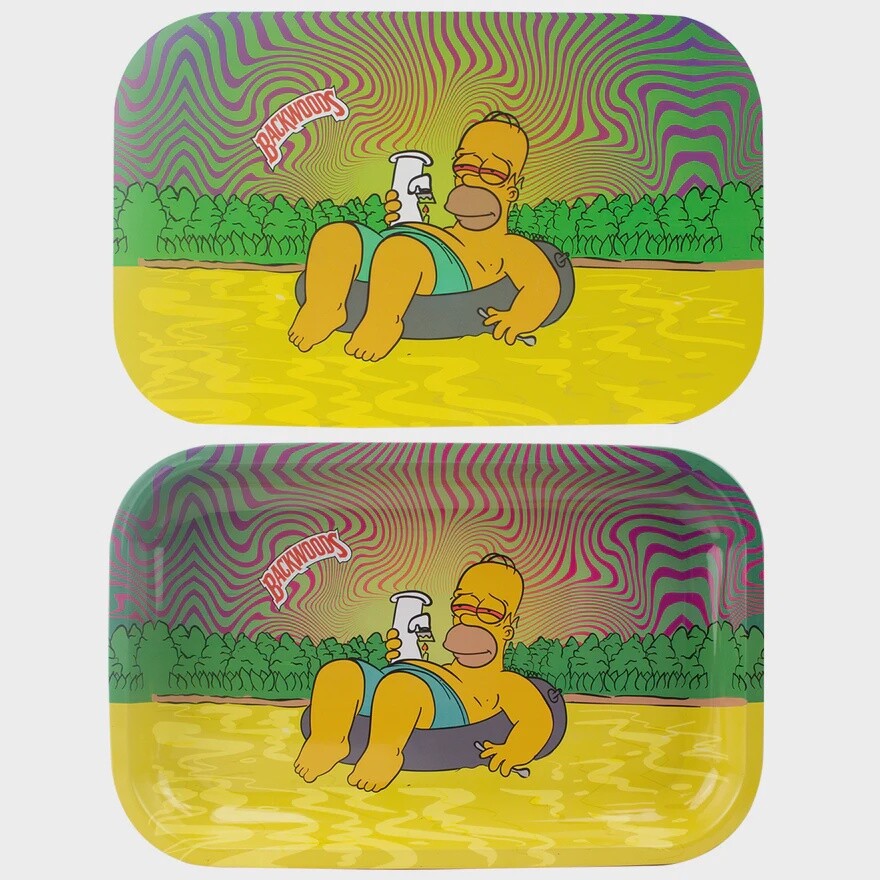 Backwoods Homer Simpson Chilling Magnetic Top Rolling Tray