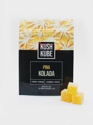 Kush Kube 15 mg D9 &amp; 15 CBD gummies