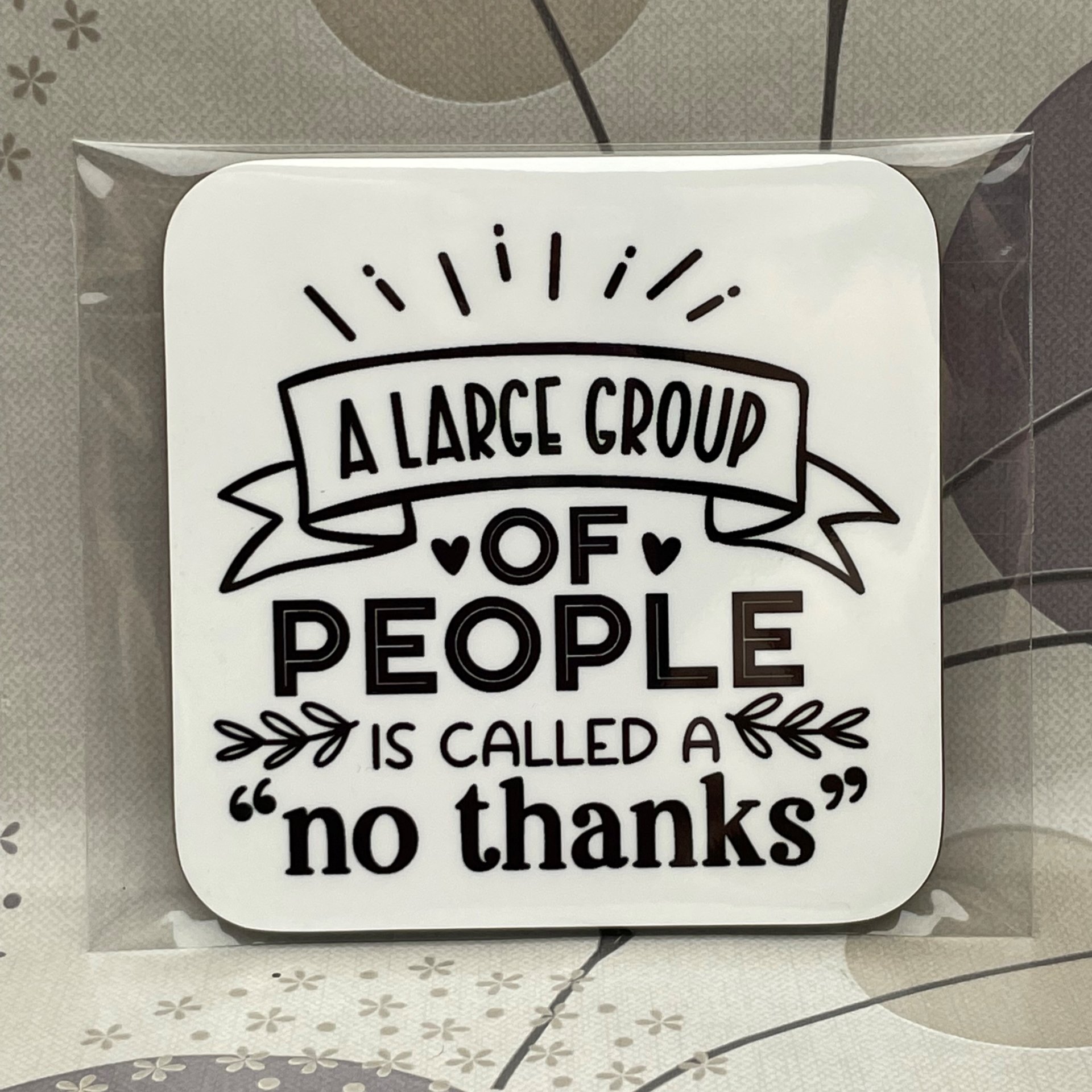 A large group of people...