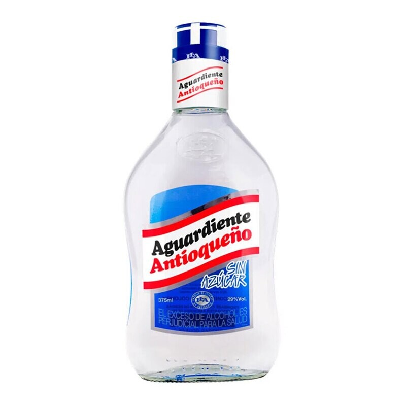 Aguardiente Antioqueño tapa azul x 350ml