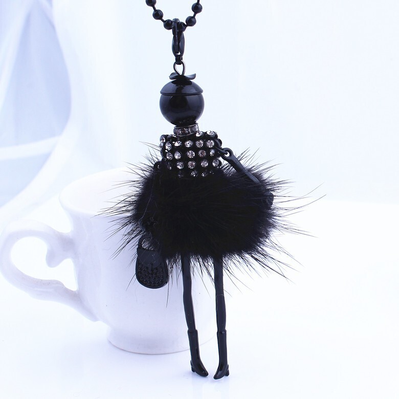 BLACK DOLL PENDANT