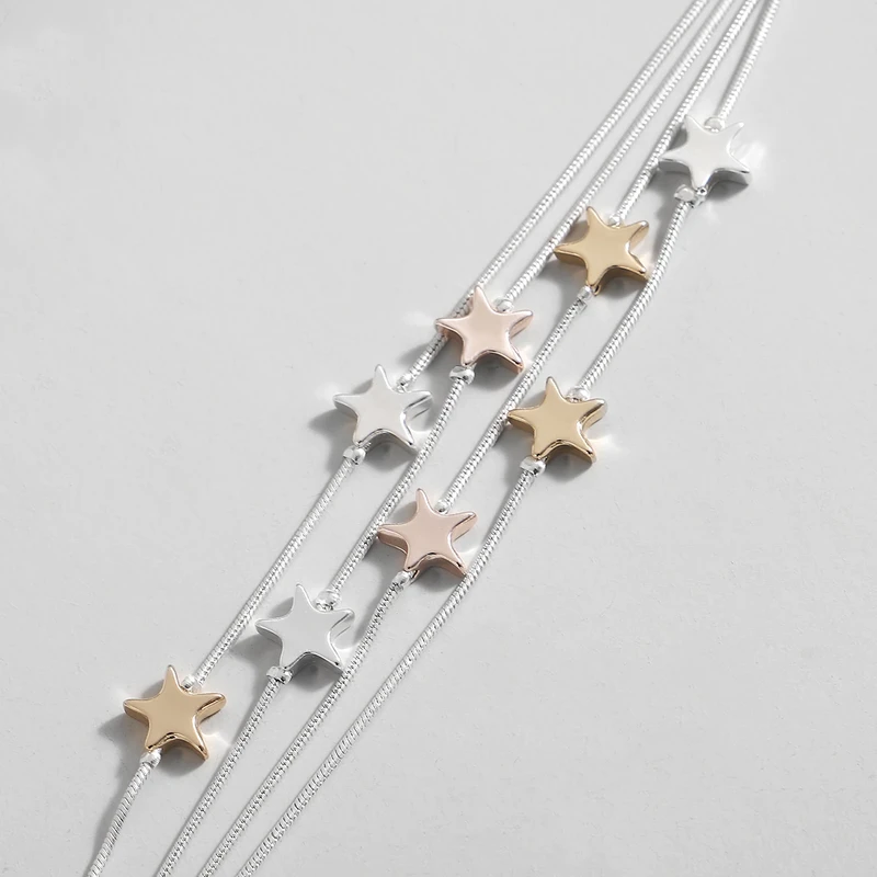 TWO COLOUR STAR BRACELET