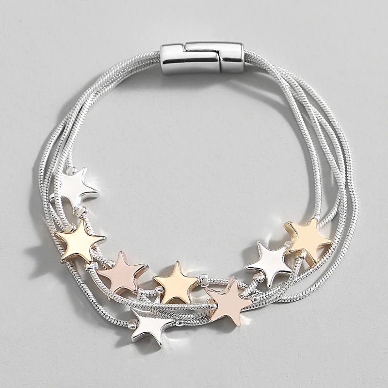 TWO COLOUR STAR BRACELET