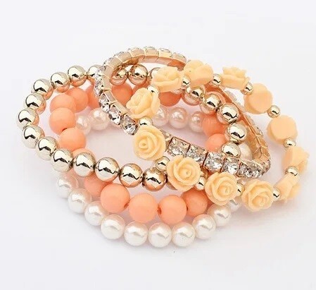 APRICOT BEAD BRACELETS