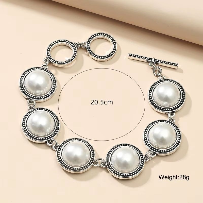 PEARL DISC BRACELET