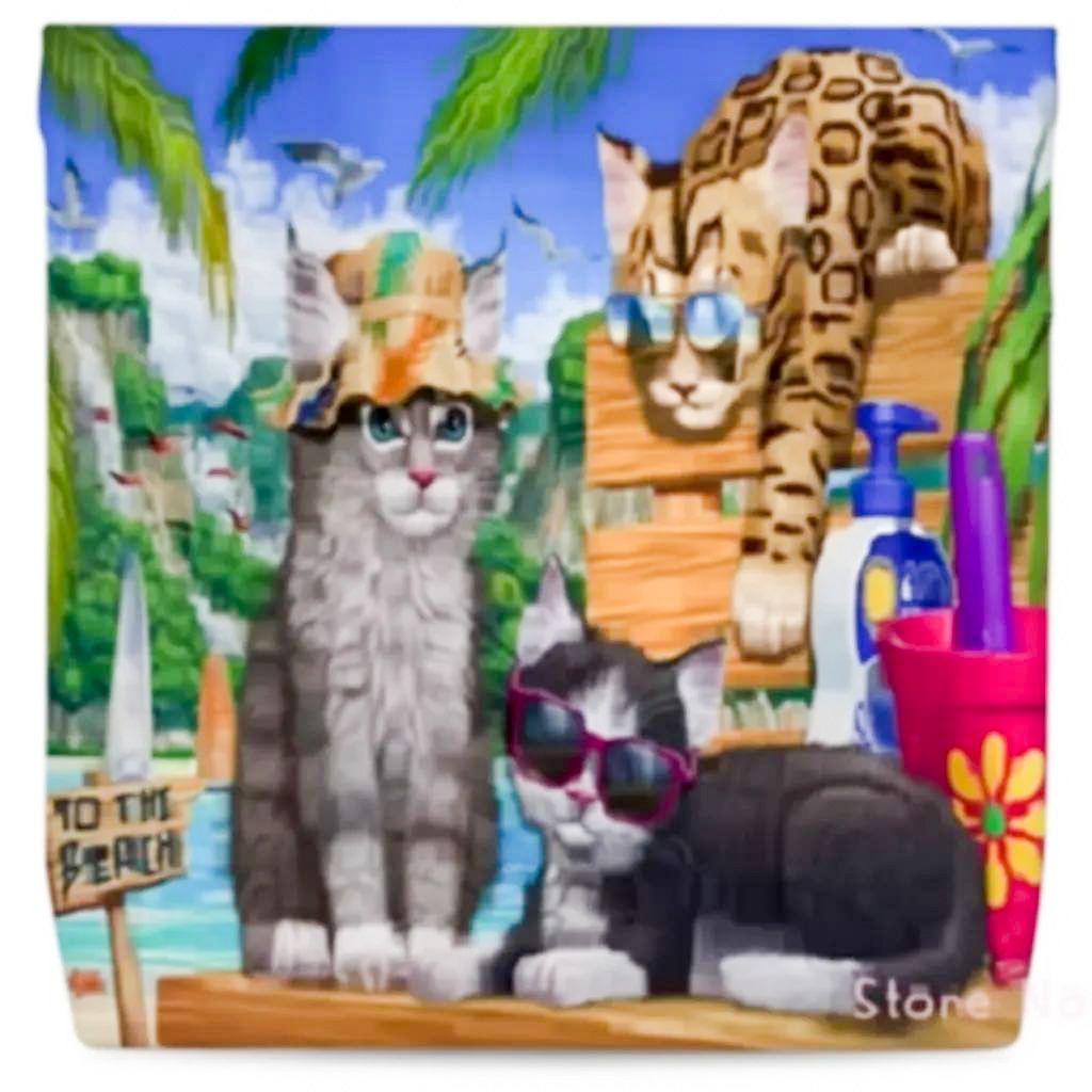 CAT BAG TO THE BEACH