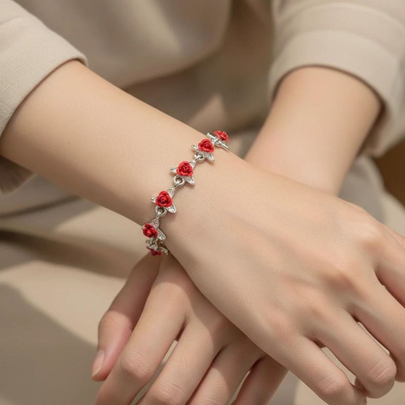 RED ROSE BRACELET