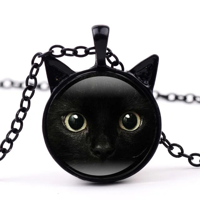 BLACK CAT NECKLACE